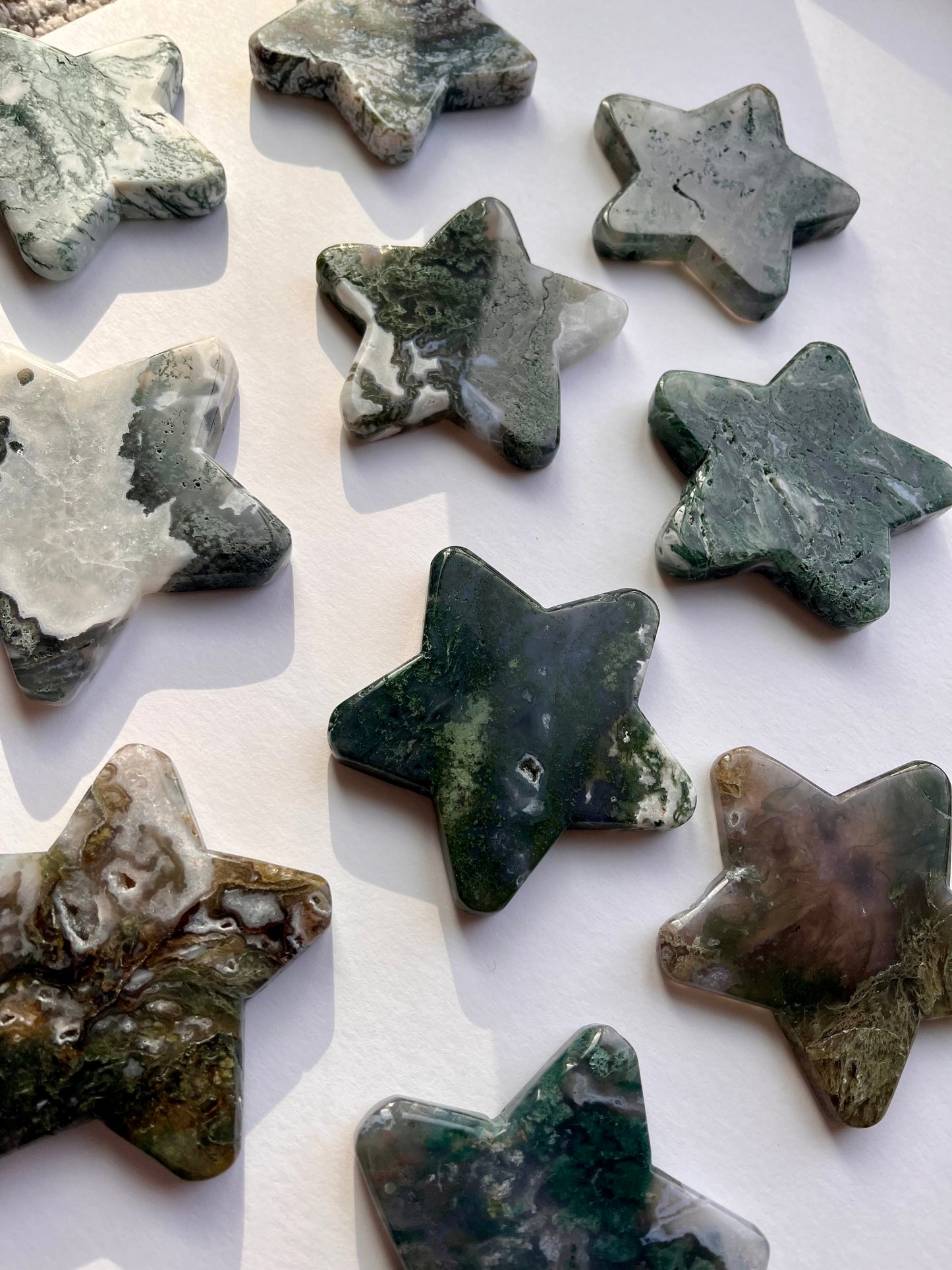 Moss Agate Star | H