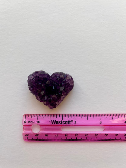 Amethyst Cluster Heart | T