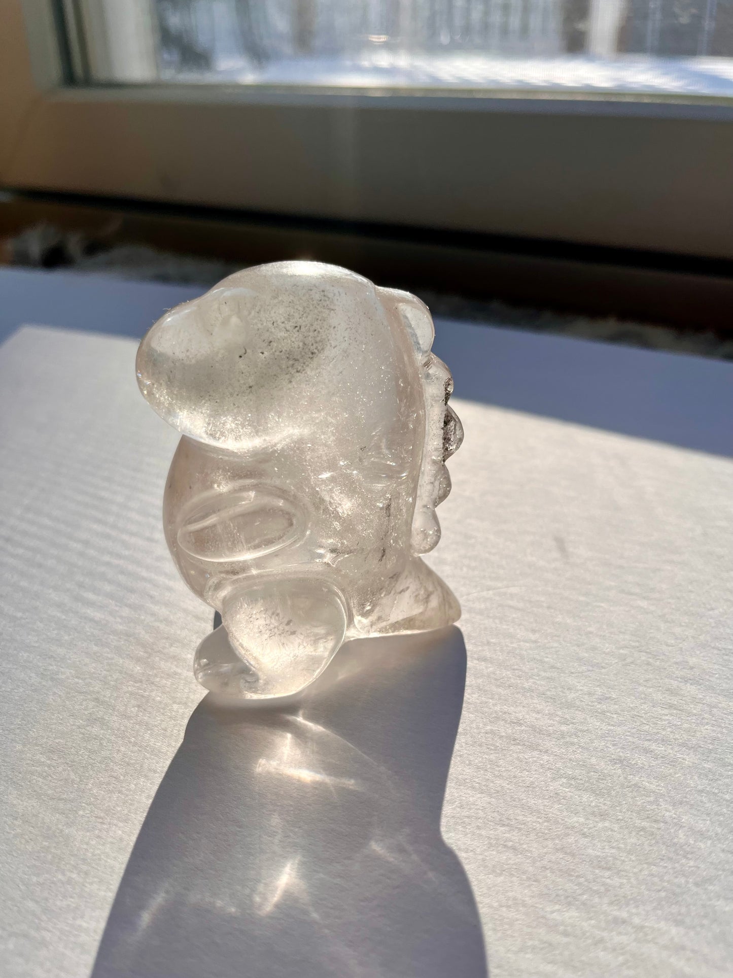 Clear Quarts Dinosaur