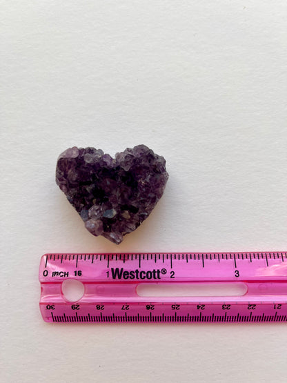 Amethyst Cluster Heart | Q