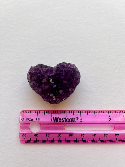 Amethyst Cluster Heart | F
