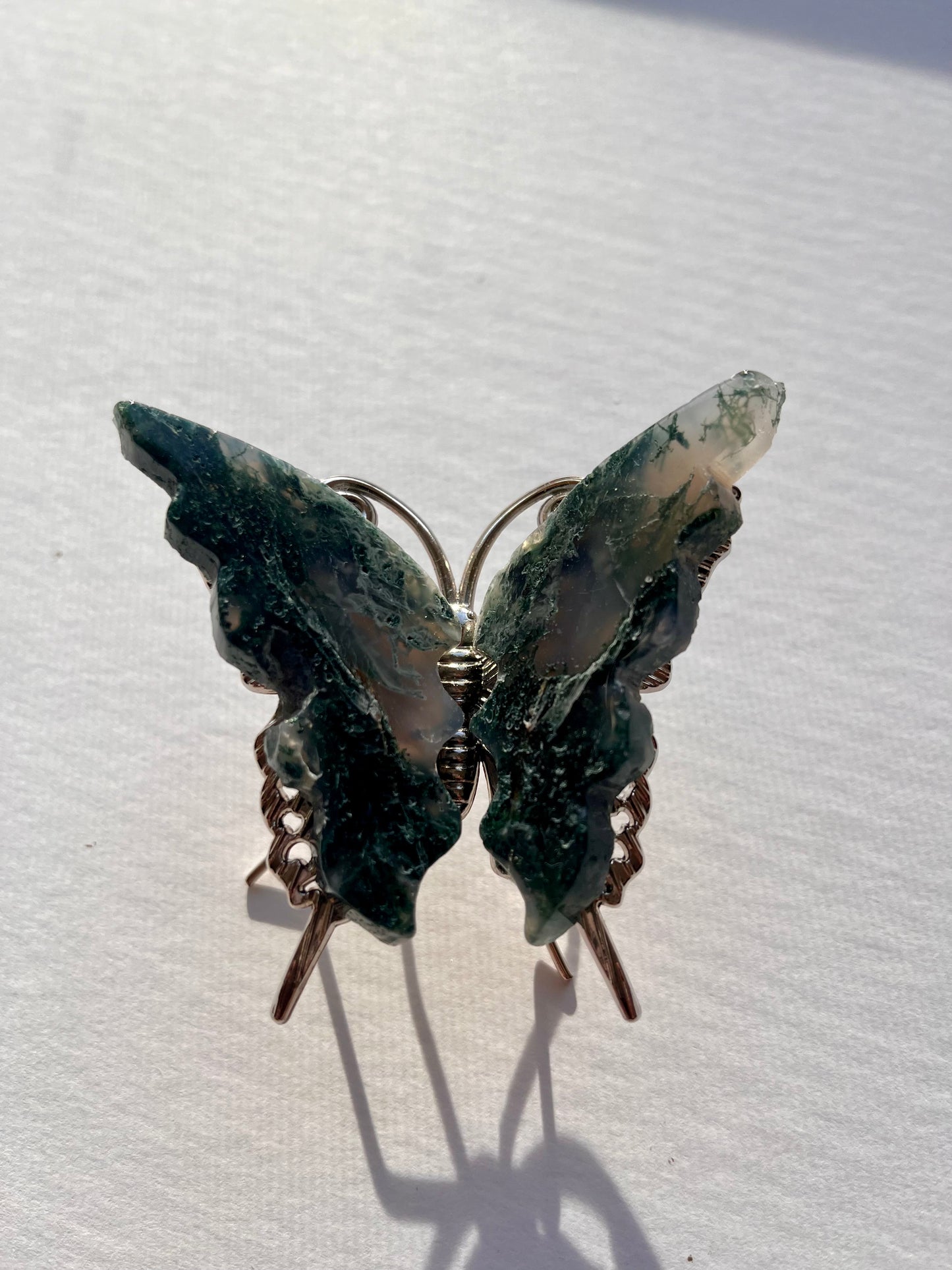 Moss Agate Butterfly