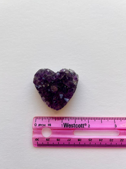 Amethyst Cluster Heart | B