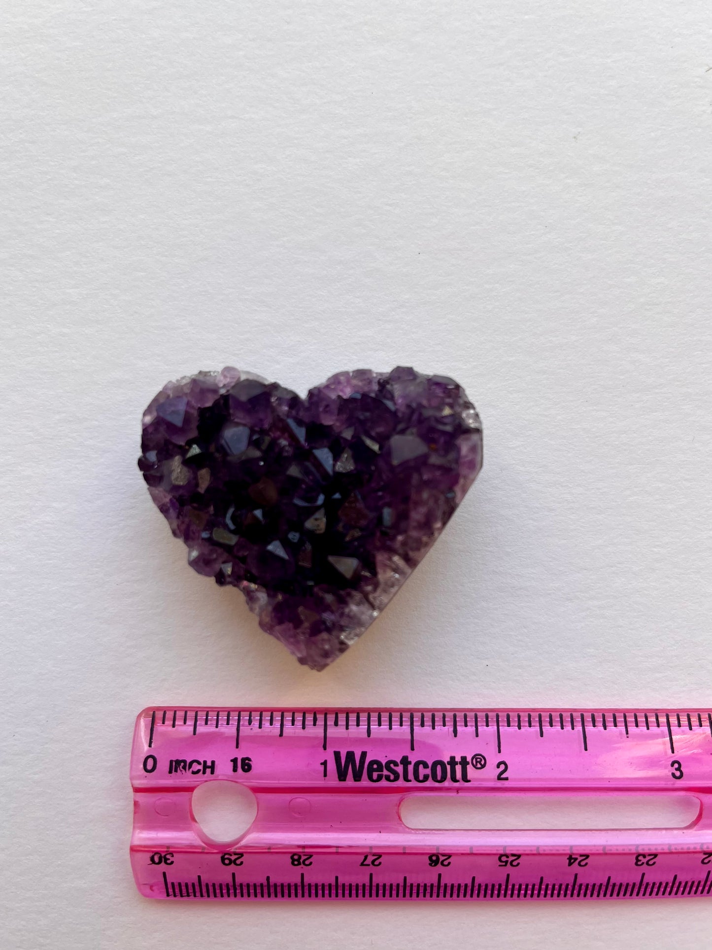 Amethyst Cluster Heart | D