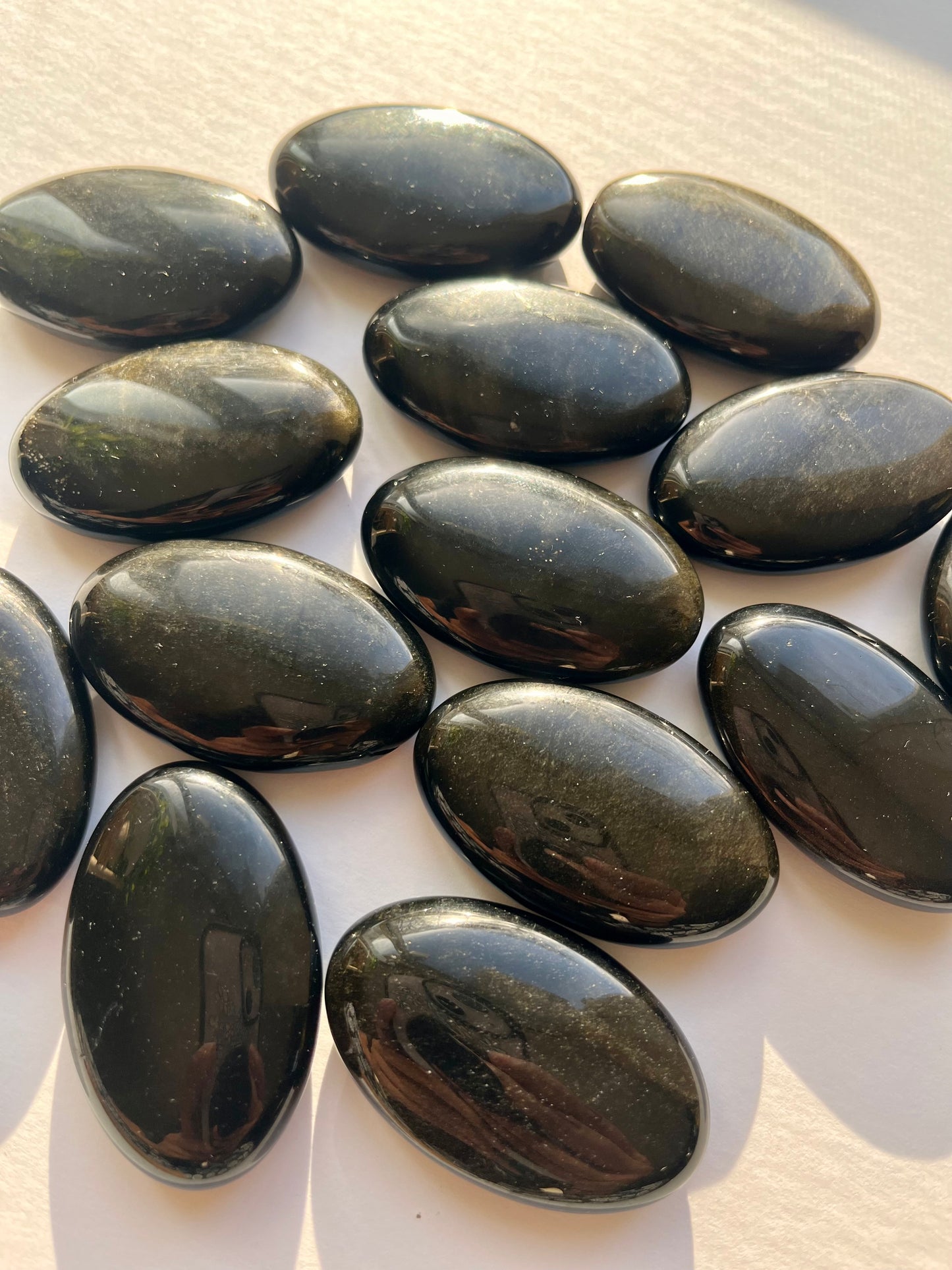 Gold Obsidian Palmstone