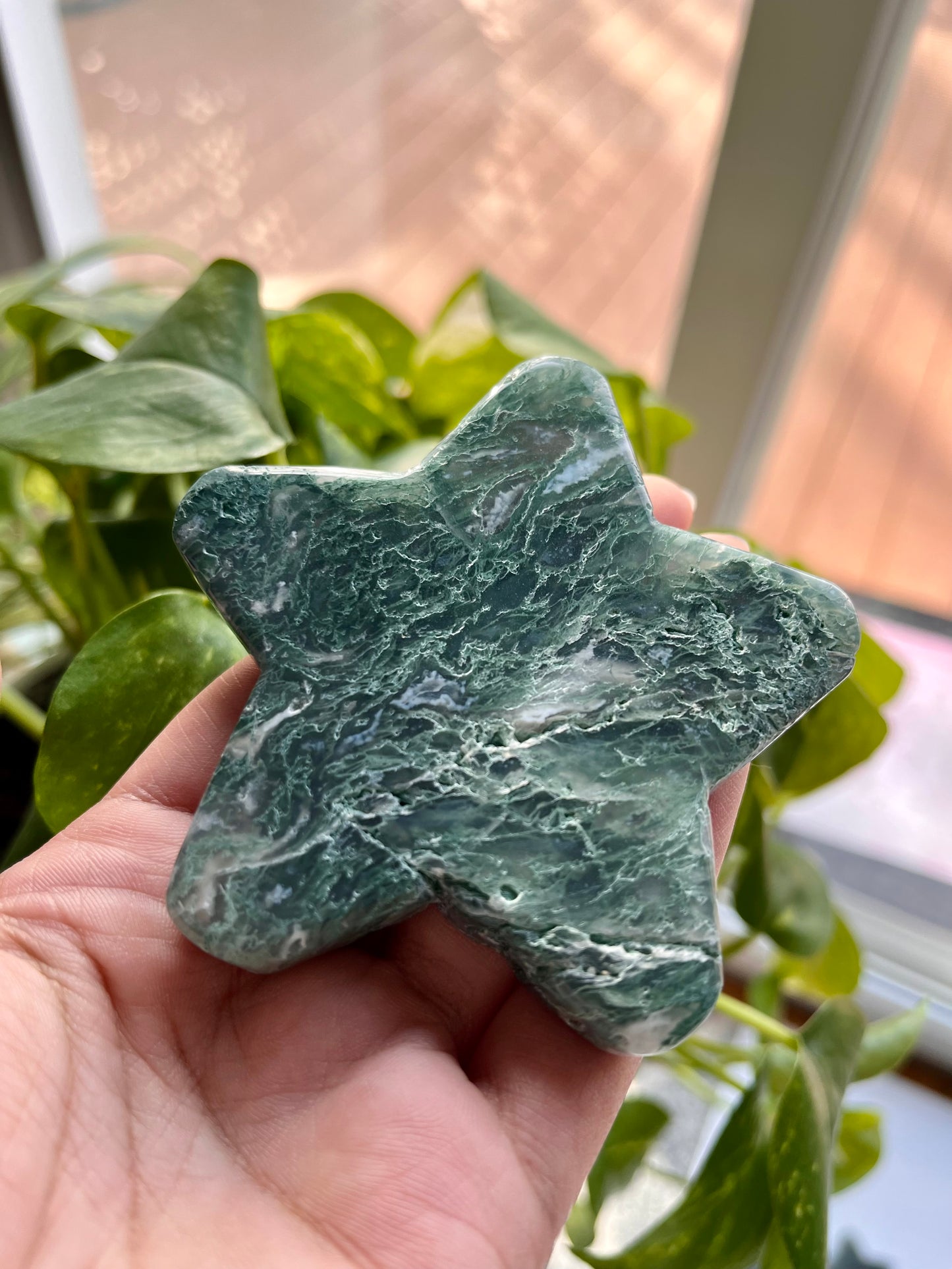 Moss Agate Star | A