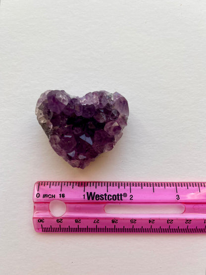 Amethyst Cluster Heart | S