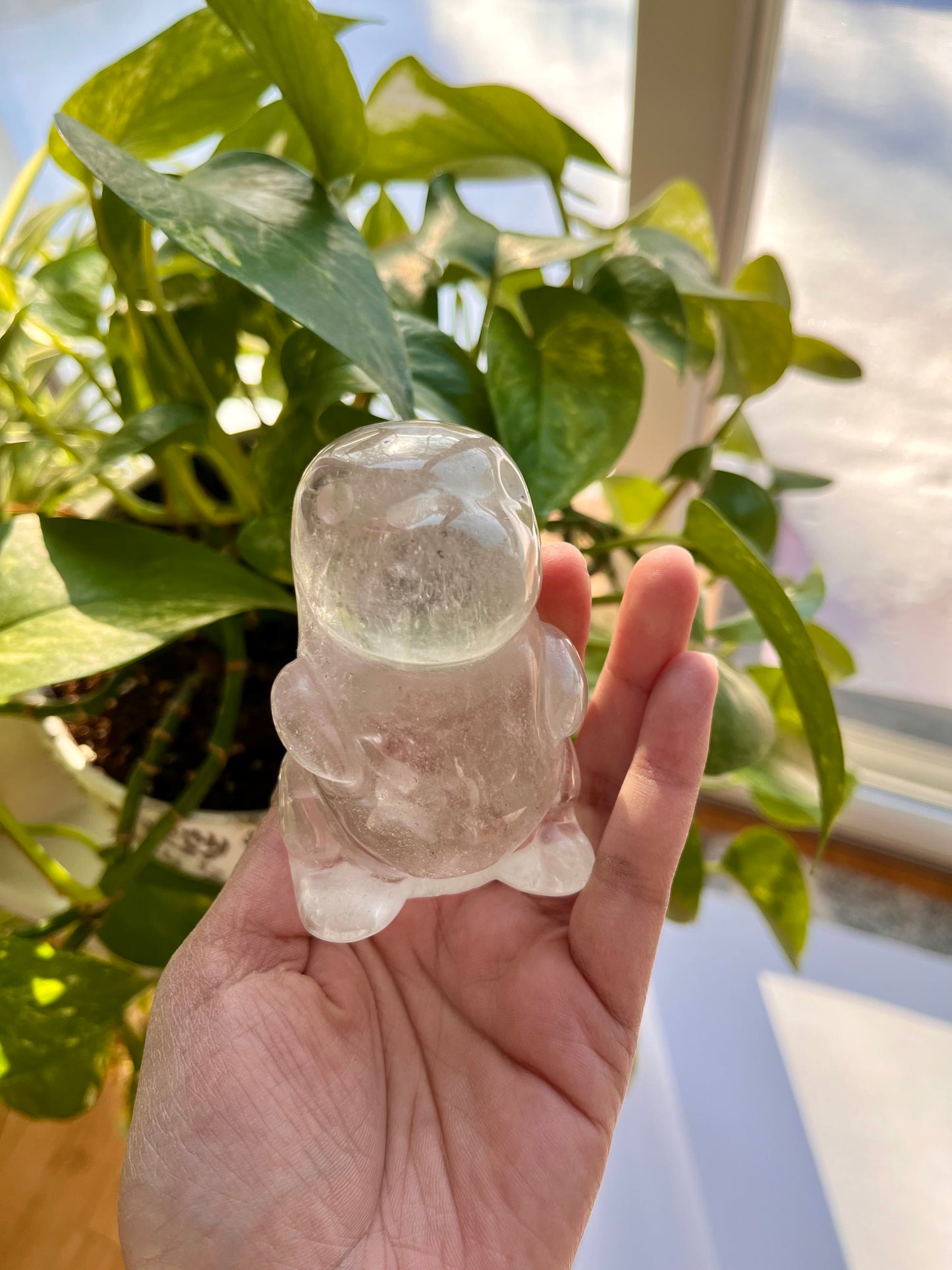 Clear Quarts Dinosaur