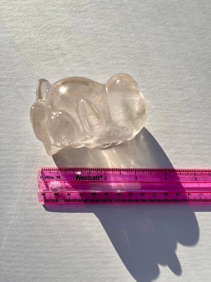 Clear Quarts Dinosaur