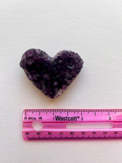 Amethyst Cluster Heart | C