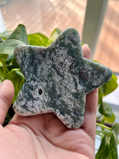 Moss Agate Star | D