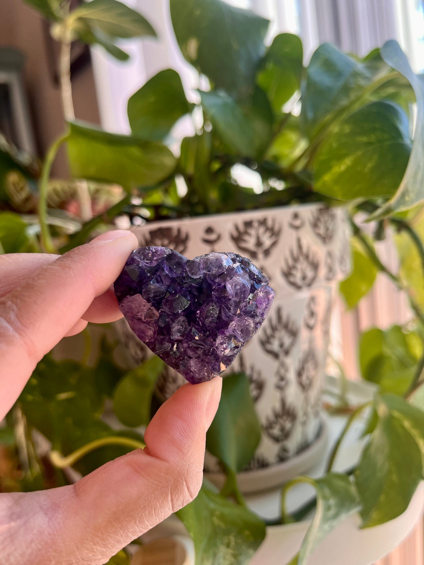 Amethyst Cluster Heart | R