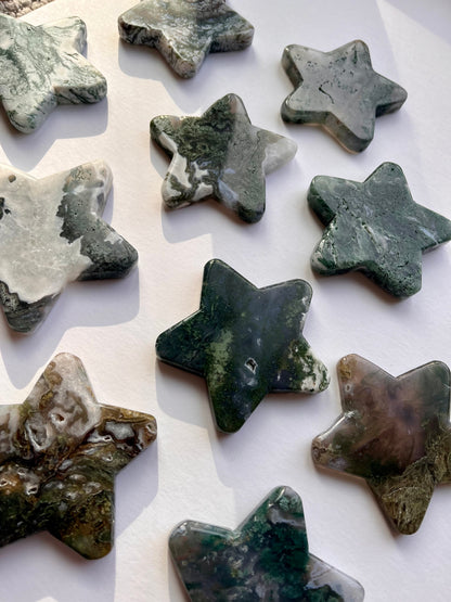 Moss Agate Star | F