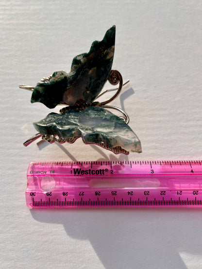 Moss Agate Butterfly