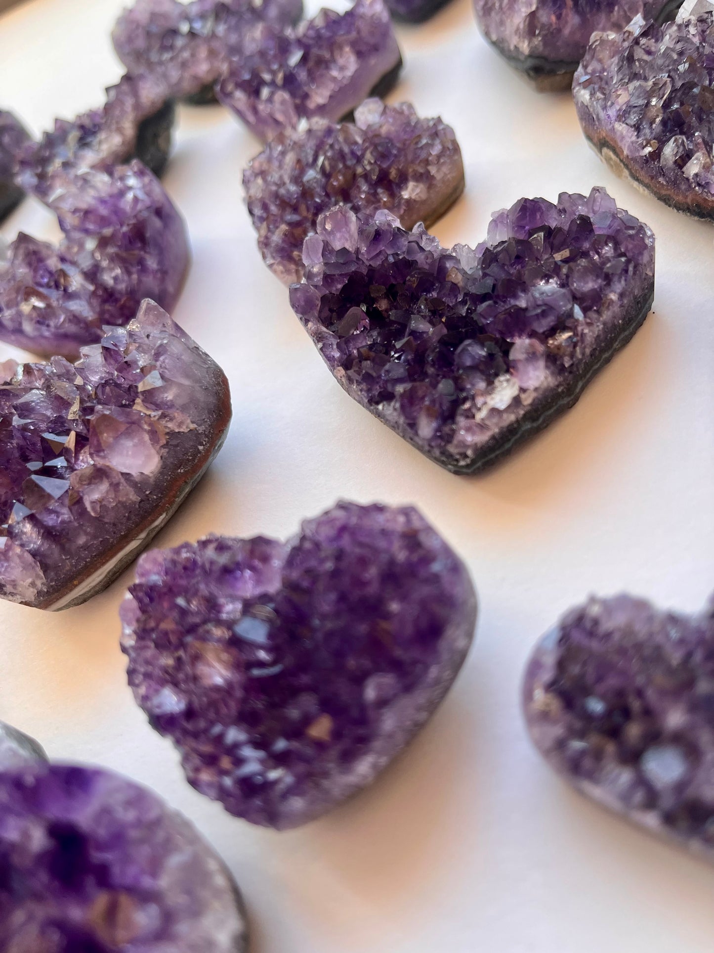 Amethyst Cluster Heart | A