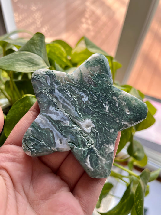 Moss Agate Star | A