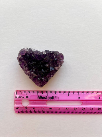 Amethyst Cluster Heart | L