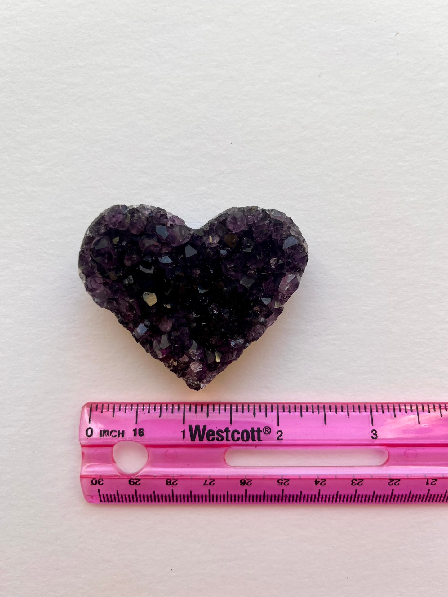 Amethyst Cluster Heart | H