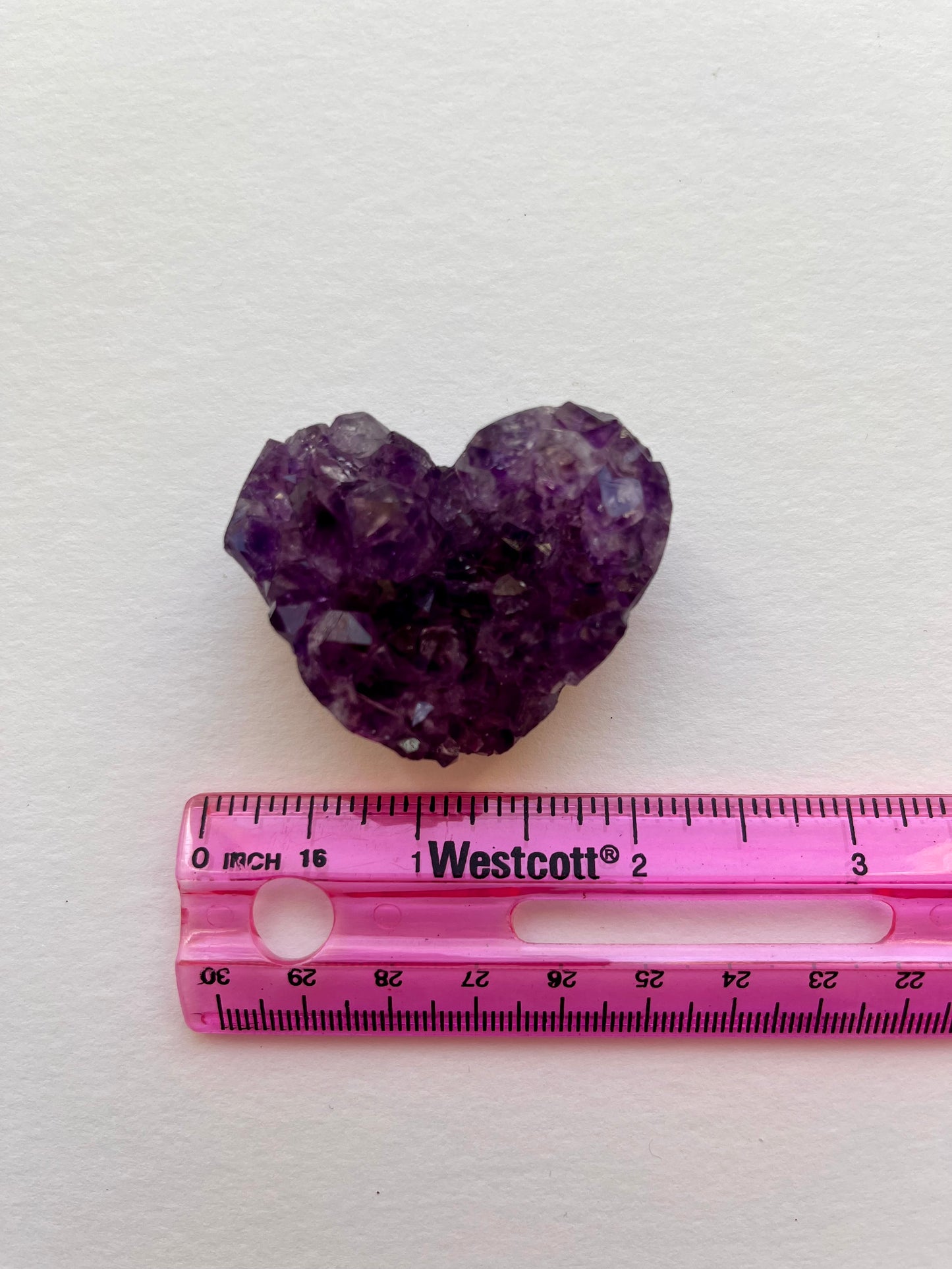 Amethyst Cluster Heart | O