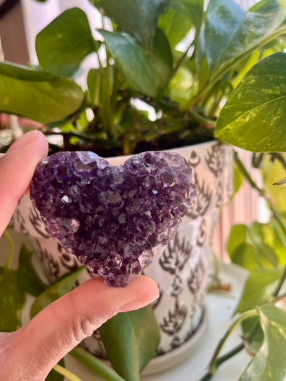 Amethyst Cluster Heart | M