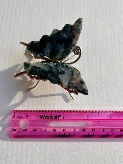 Moss Agate Butterfly