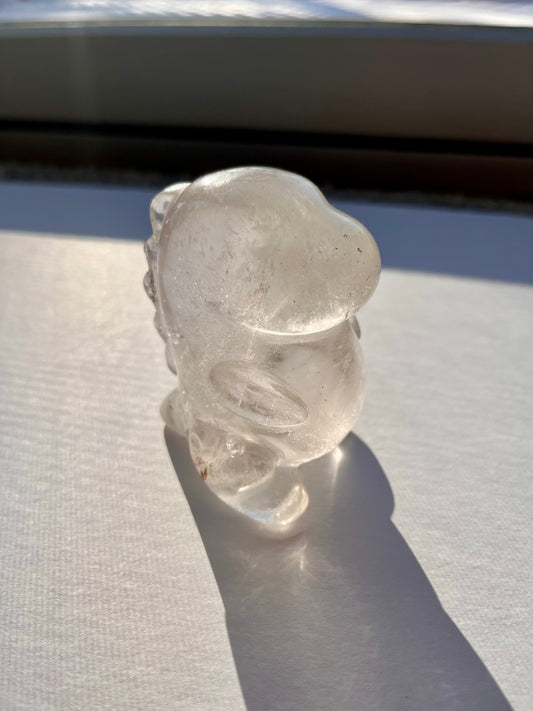 Clear Quarts Dinosaur